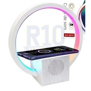 LUMINARIA BLUETOOTH CIRCULO KAPBOM KA-8819 15W RECARREGÁVEL