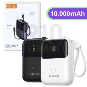 POWER BANK 10000 KAIDI KNC-01P 22.5W COM VISOR