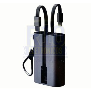 POWER BANK 10000MAH KAIDI KD-01P 20W COM CABOS LIGHTNING/TIPO-C