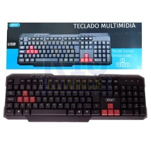 TECLADO KNUP MULTIMIDIA KP-2034A+ (GAMER)