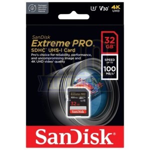 MEMÓRIA SDHC 32GB C10 EXTREME PRO 100MB/S SANDISK
