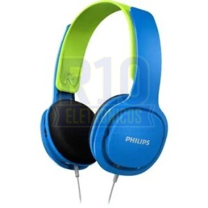FONE PHILIPS INFANTIL COM FIO SHK2000BL/00 AZUL