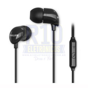 FONE PHILIPS COM MICROFONE TAE1126BK/94 PRETO (1000 SERIES)