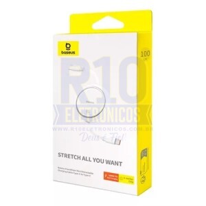 CABO USB BASEUS CB000062 BRANCO STRETCH ALL YOU WANT 100W
