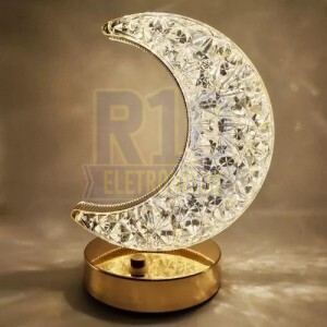 LUMINÁRIA CRIATIVA BMAX BM-F1132 (LUA) RECARREGÁVEL