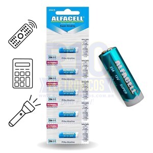 BATERIA 23A 12V ALFACELL 23AC5 CARTELA C/5