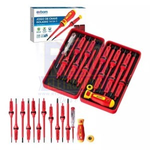 JOGO DE CHAVES ISOLADAS 14 EM 1 EXBOM PRO-CKV5013